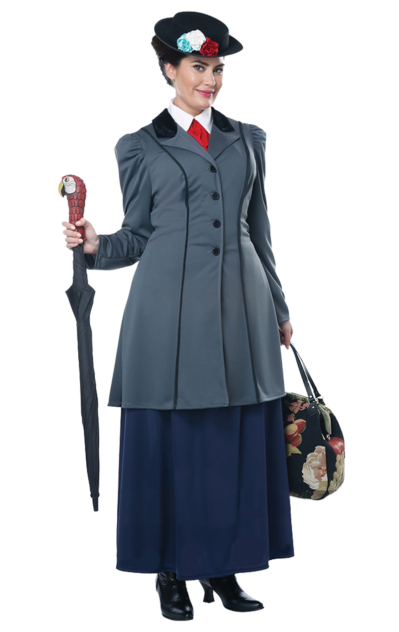 Damen Plus Size Mary Poppins Kostüm
