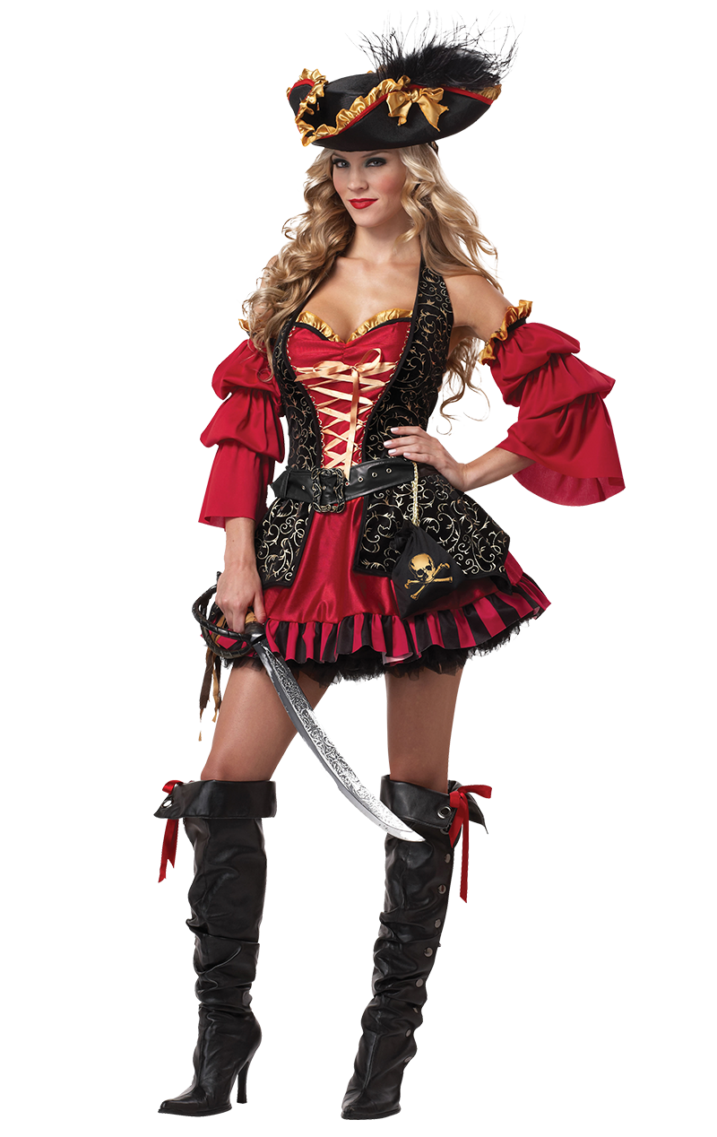 Womens Spanish Lass Pirate Costume