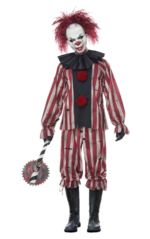 Herren Albtraum Clown Kostüm