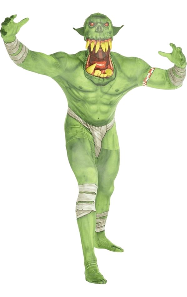 Adult Green Orc Morphsuit Costume