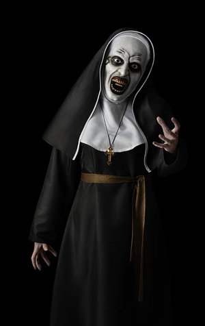Unisex-Halloween-Kostüm „Die Nonne Valak“.
