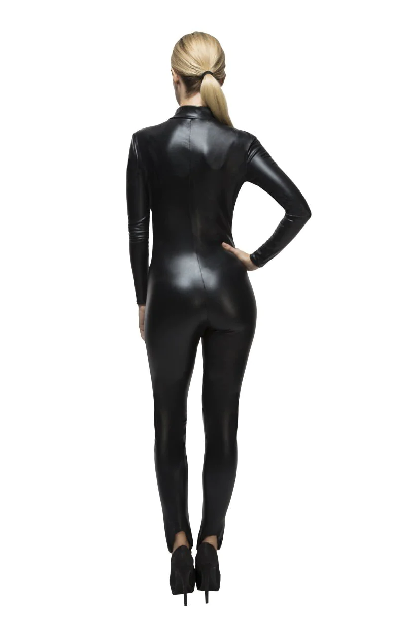 Womens Black Catsuit Costume