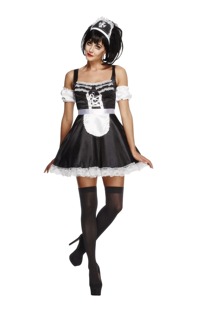 Womens Flirty French Maid Costume