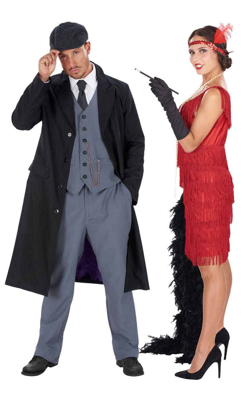 20s Gangster & Red Flapper Couples Costume - Fancydress.com