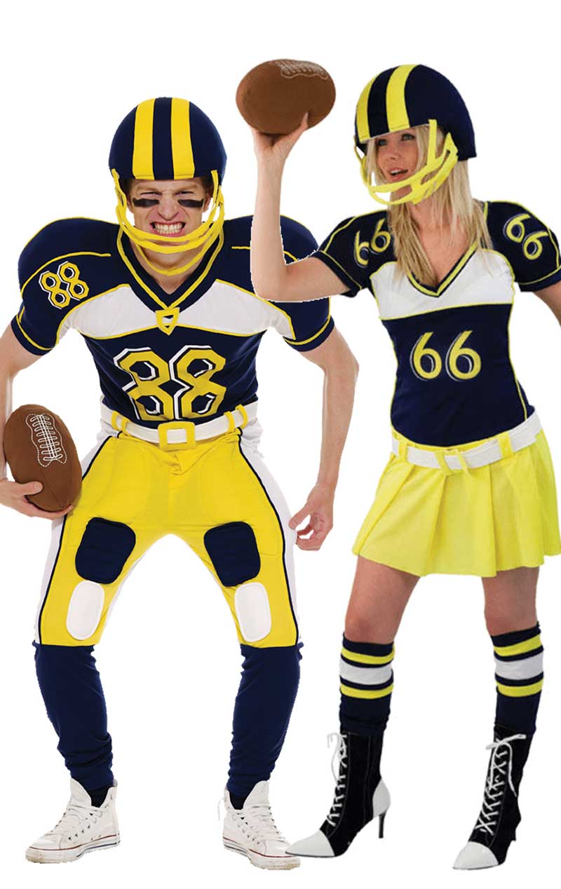 American Footballers Couples Costume - Fancydress.com