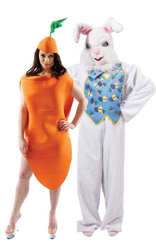 Easter Rabbit & Carrot Couples Costume - Fancydress.com
