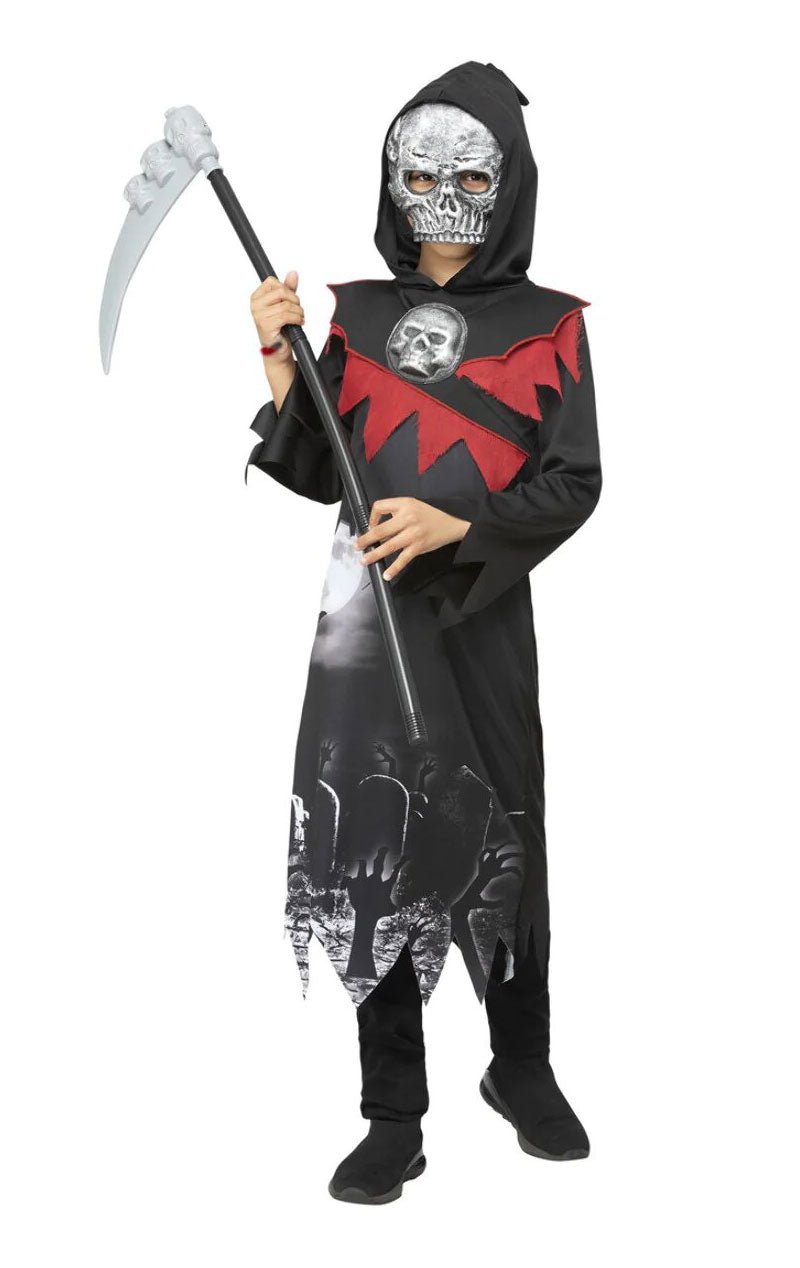 Kids Deluxe Grim Reaper Costume - Fancydress.com