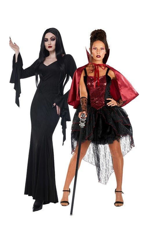 Macabre Mistress & Sexy Vampire Couples Costume - Fancydress.com