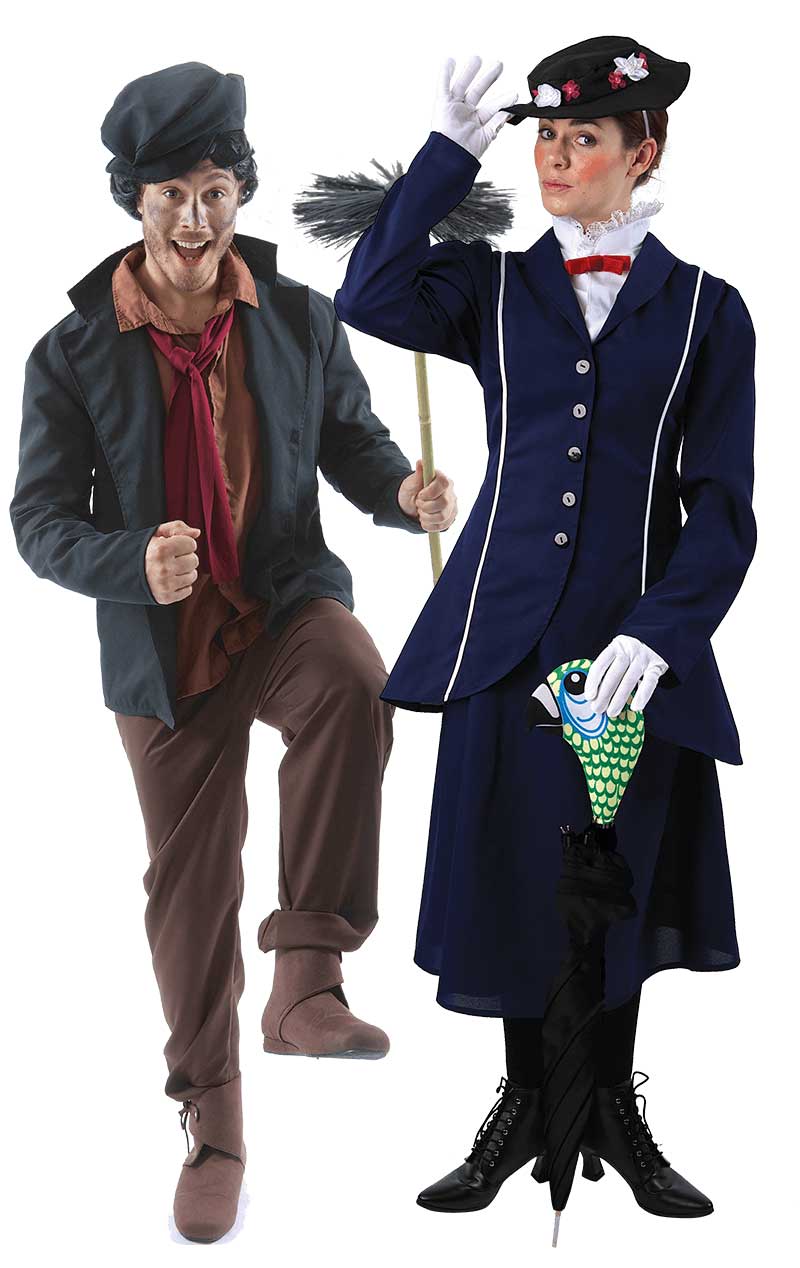Mary Poppins & Bert Couples Costume - Fancydress.com