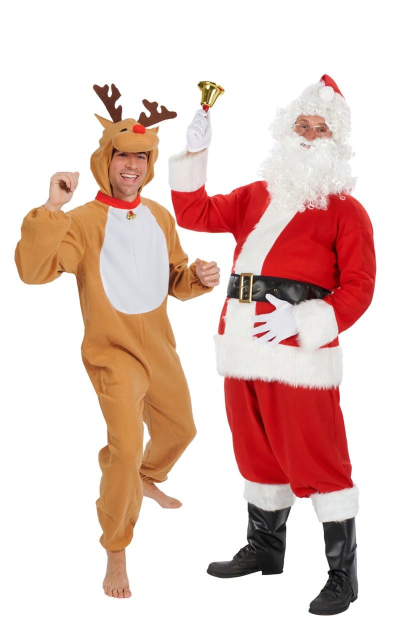 Reindeer & Santa Couples Costume - Fancydress.com