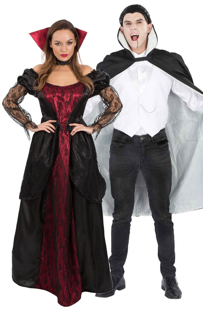 Sexy Vampire & Dracula Couples Costume - Fancydress.com