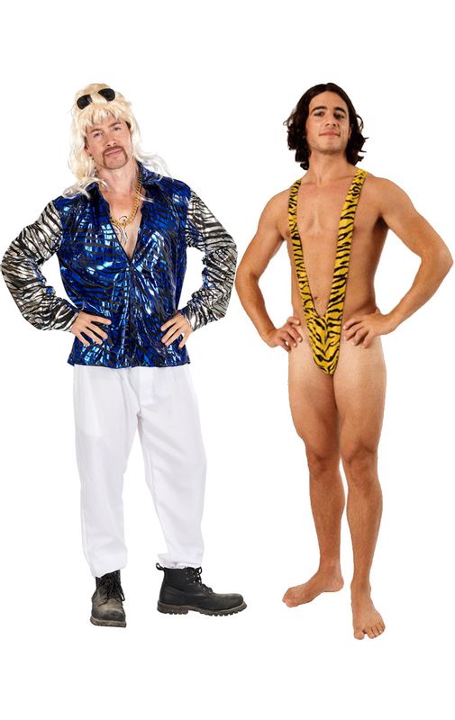 The Tiger King & Tiger Mankini Couples Costume - Fancydress.com