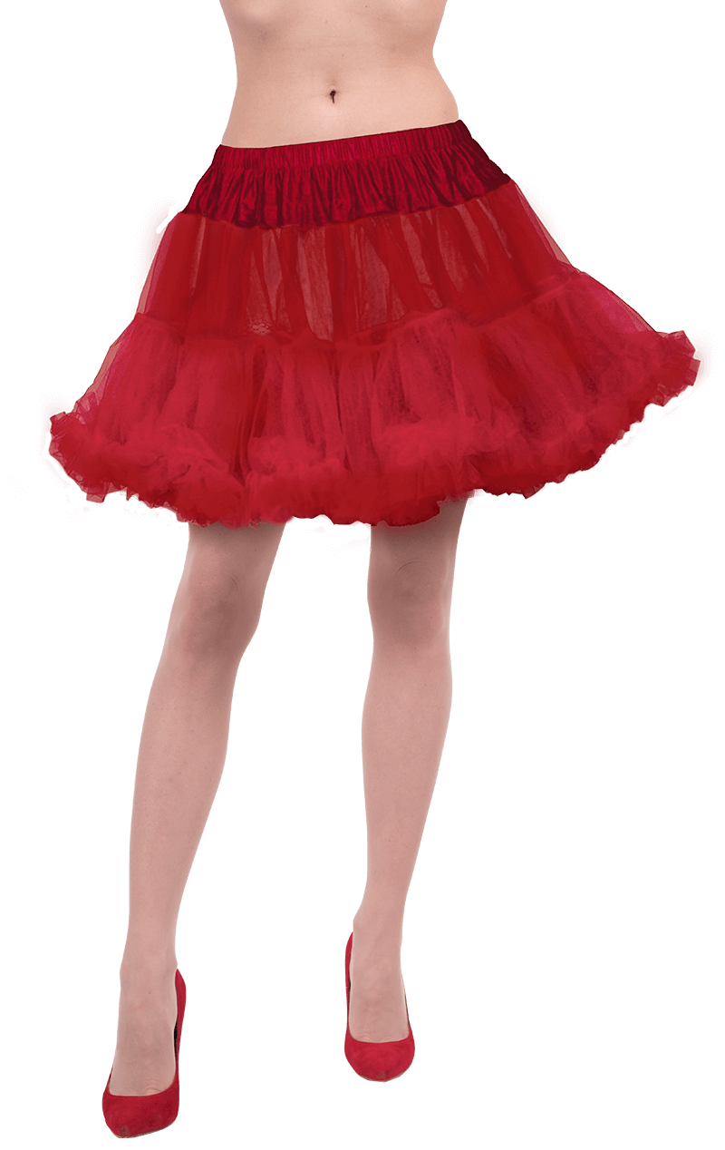 Damen Red Petticoat