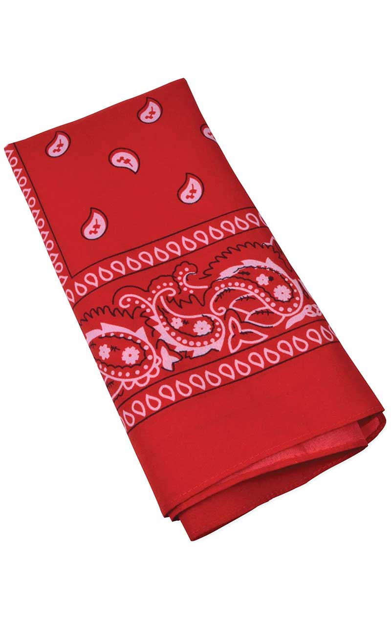 Accessoire bandana rouge