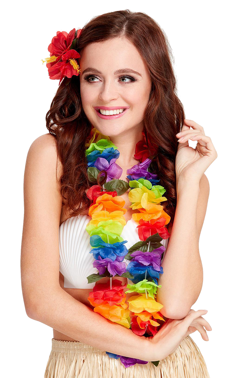 Großer Regenbogen Hawaiian Lei Girlande