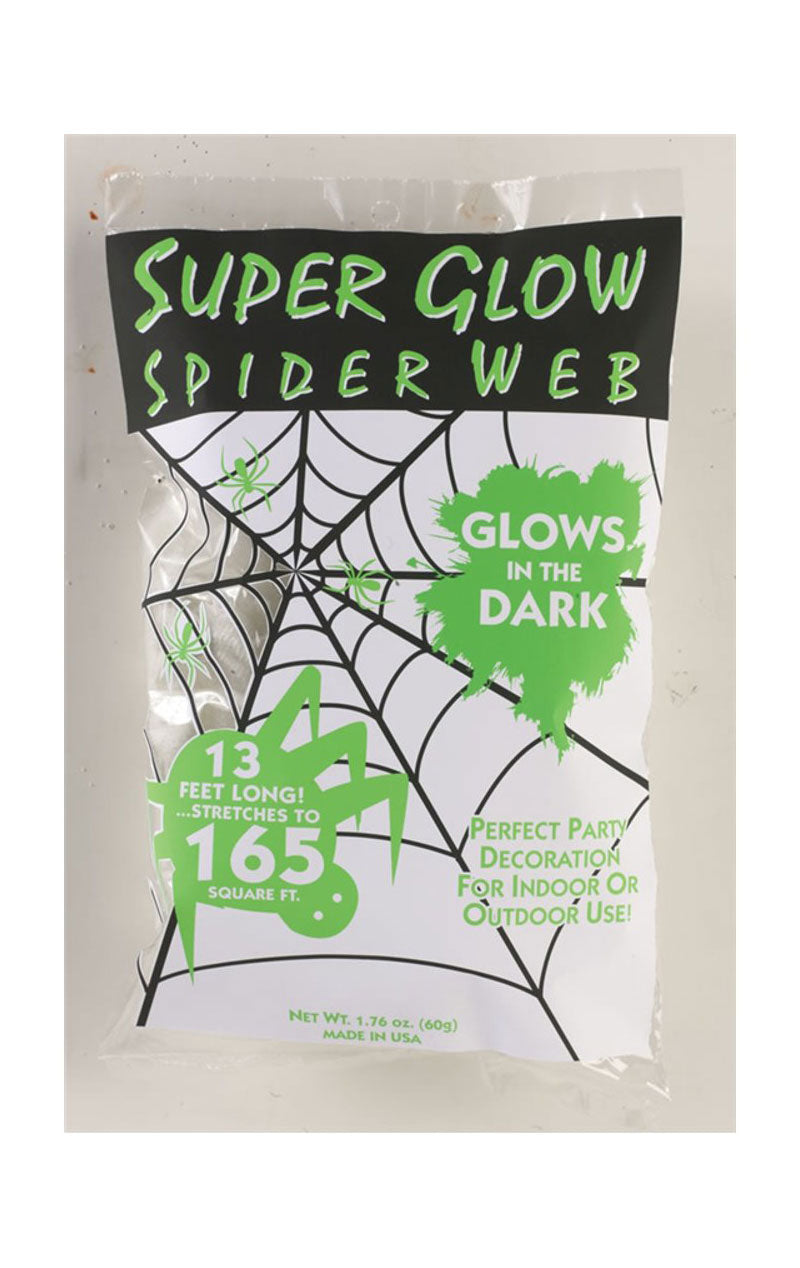 Glow In Dark Cobweb Decoration