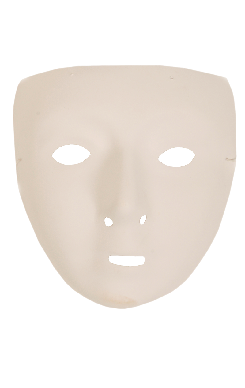 Masque de robot blanc