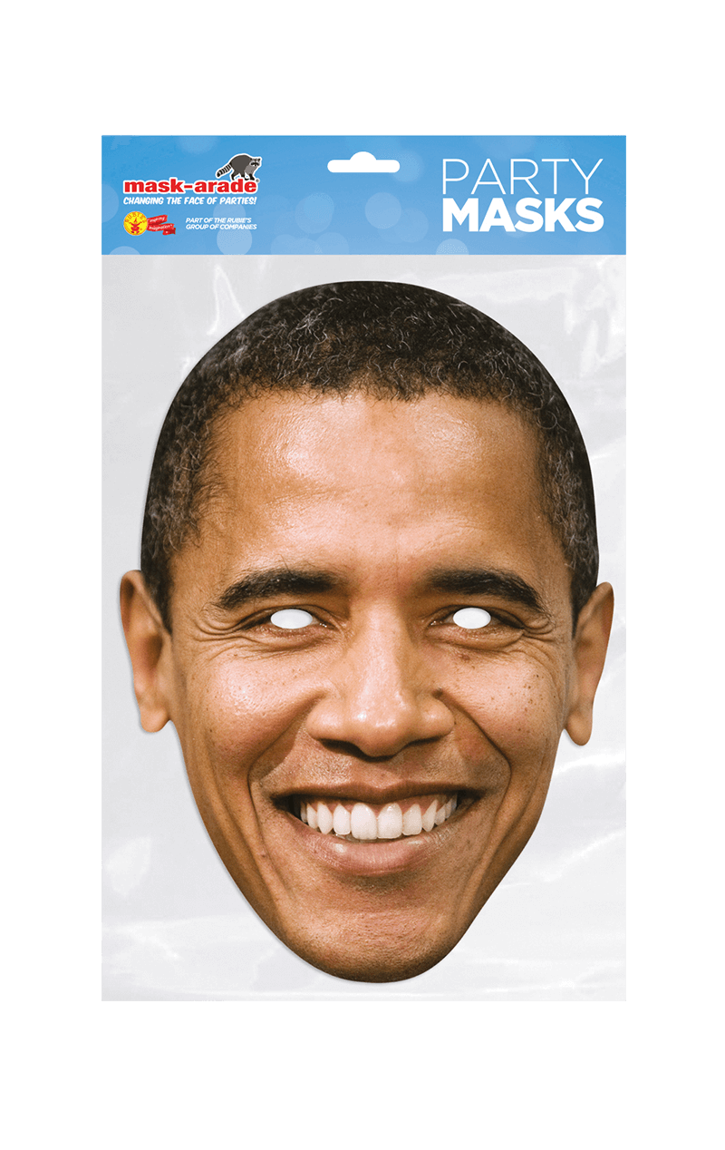 Masque en papier Barack Obama