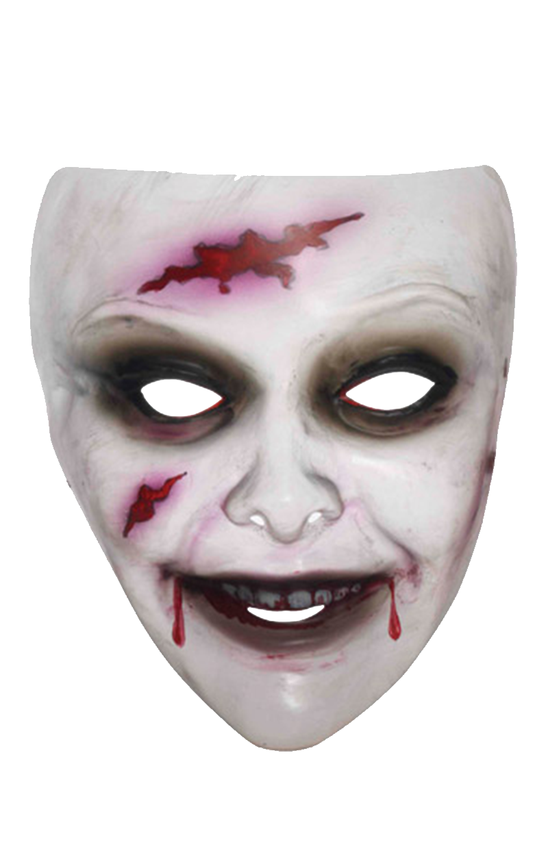 Masque zombie transparent pour femme
