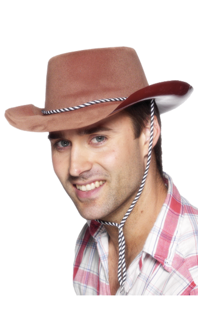 Cowboy Brown Hat Accessory