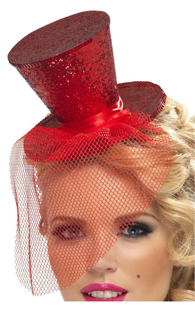 Adult Mini Top Hat Red Accessory