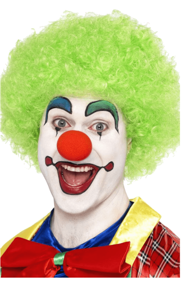 Perruque Afro Clown Verte
