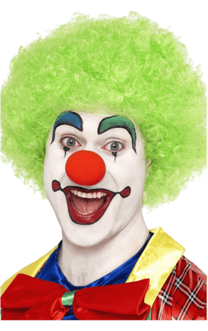 Perruque Afro Clown Verte