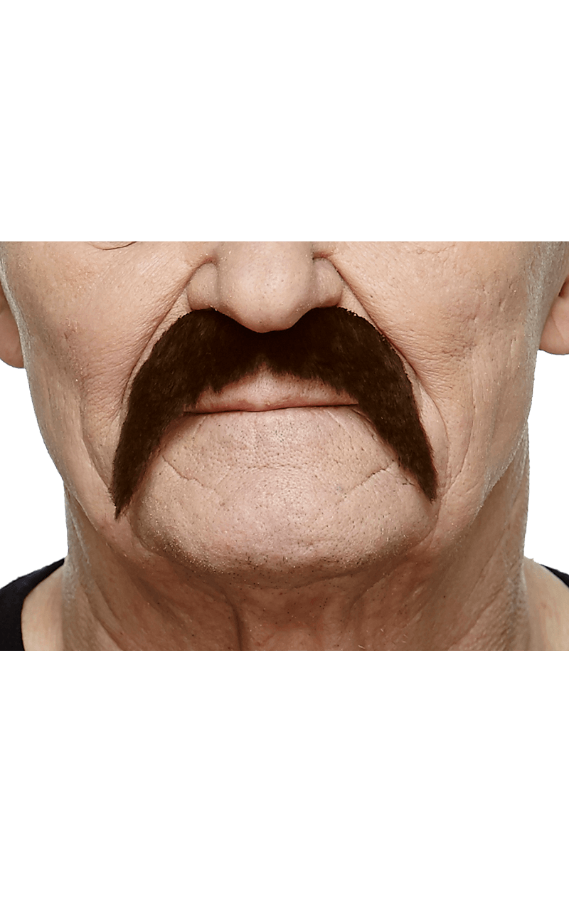 Accessoire moustache années 70 marron