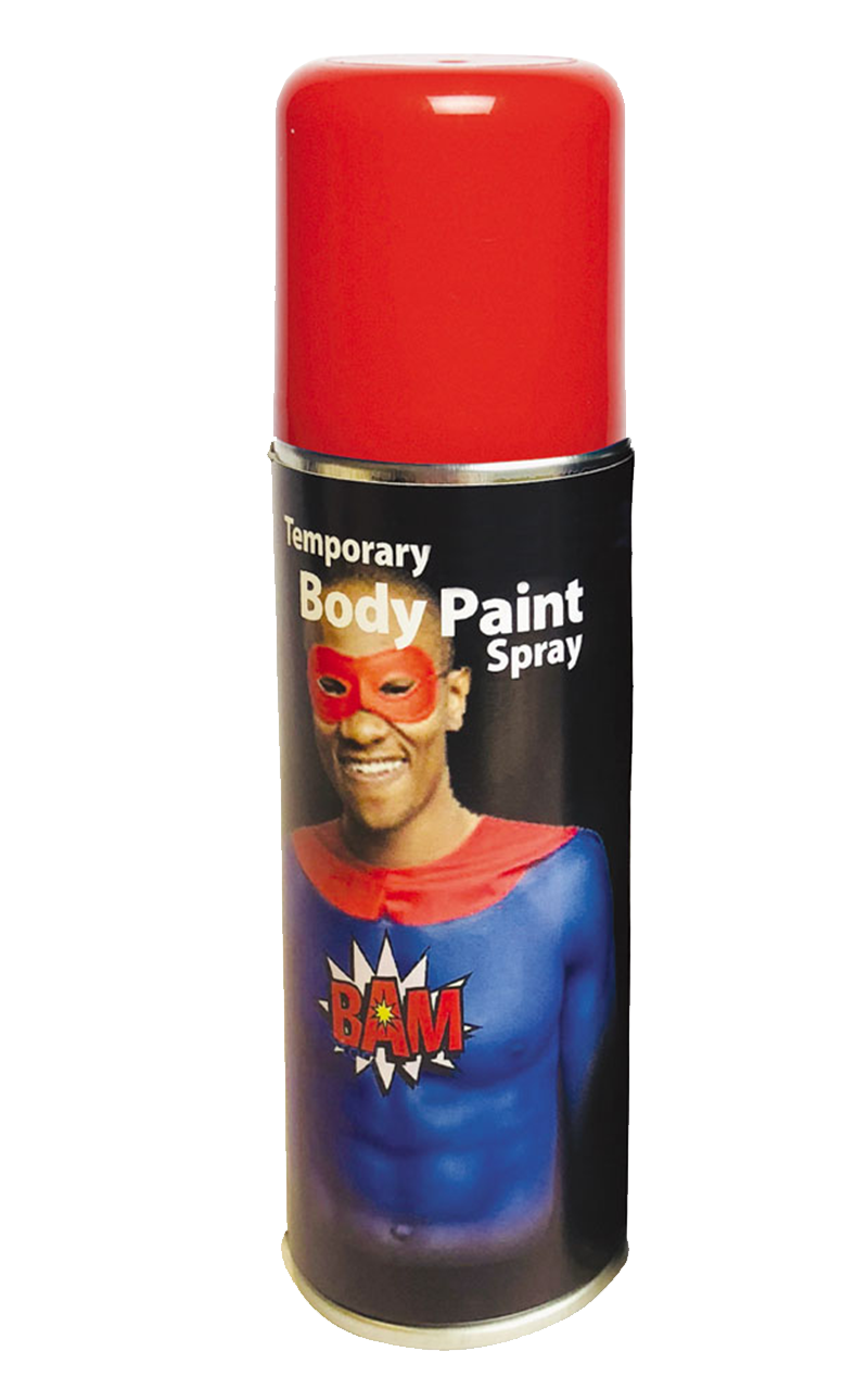 Spray corporel rouge