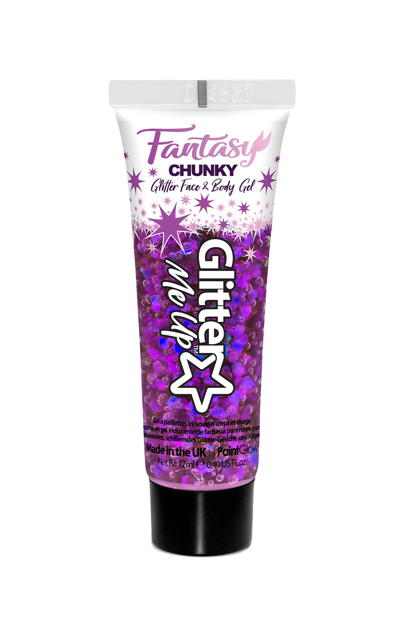 Purple Iridescent Chunky Glitter Gel