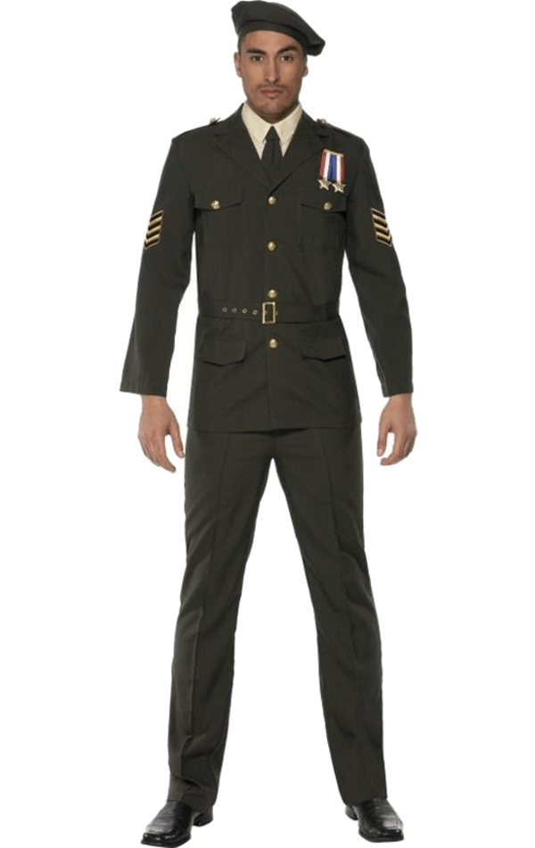 Herrenkriegszeit -Militäroffizier Kostüm