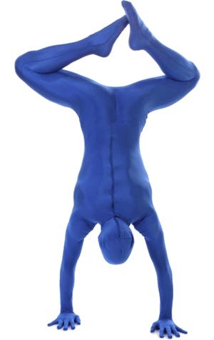 Mens Blue Morphsuit Costume