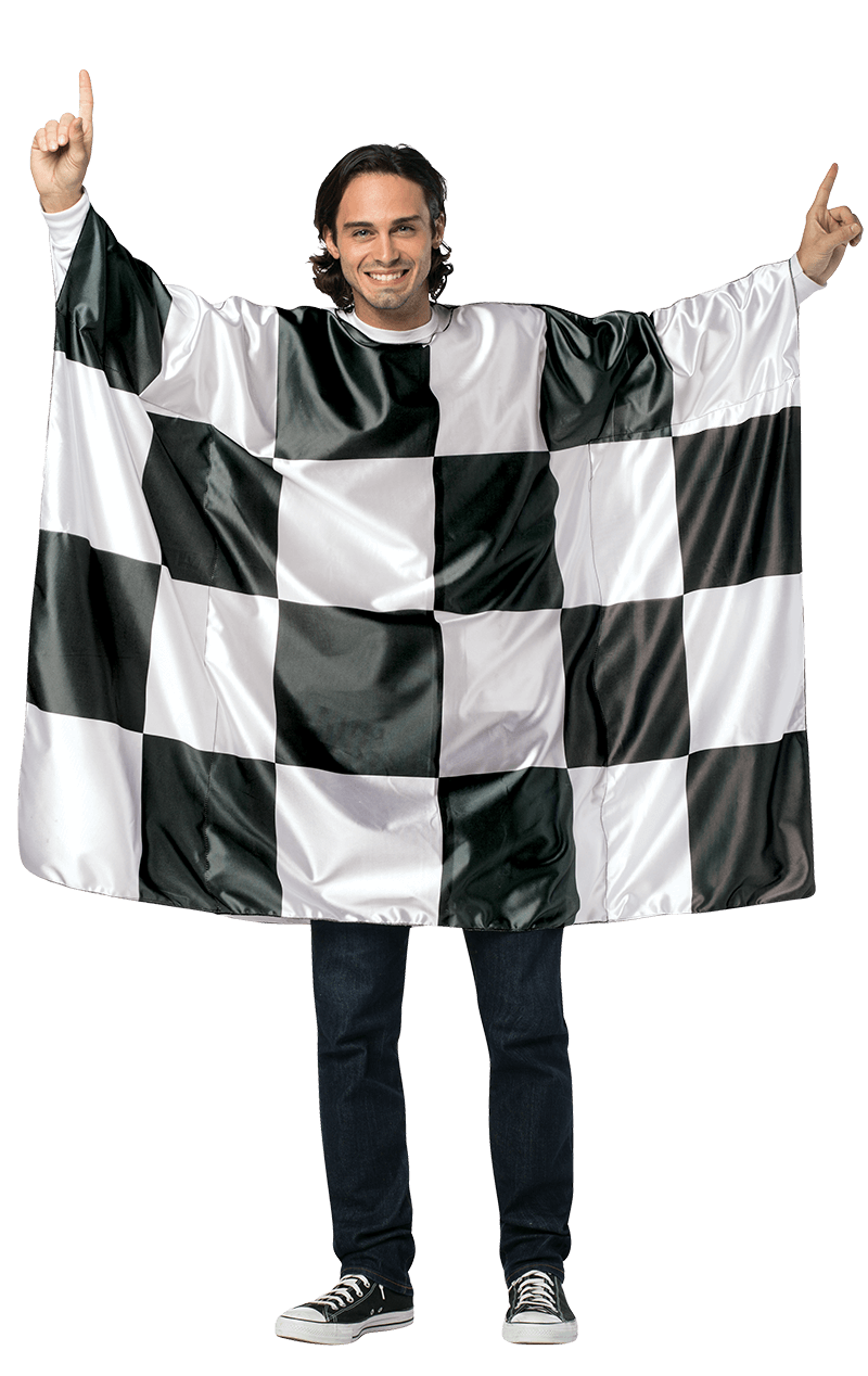 Adult Checkered Race Flag Costume