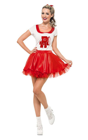 Damen Fett Sandy Cheerleader Kostüm