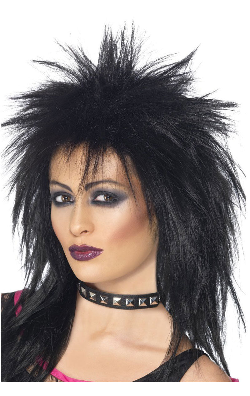Rock Diva Black Wig