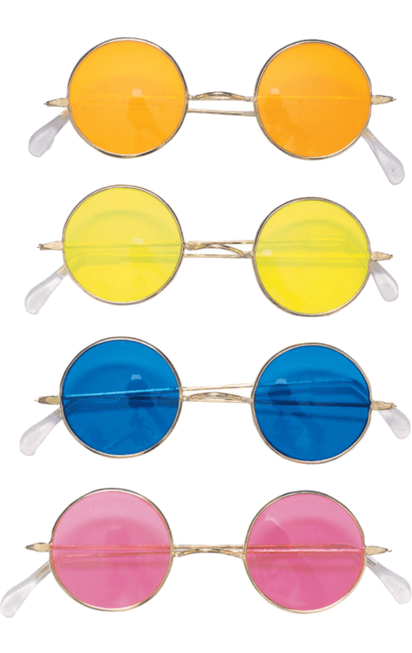 Runde Hippie -Sonnenbrille