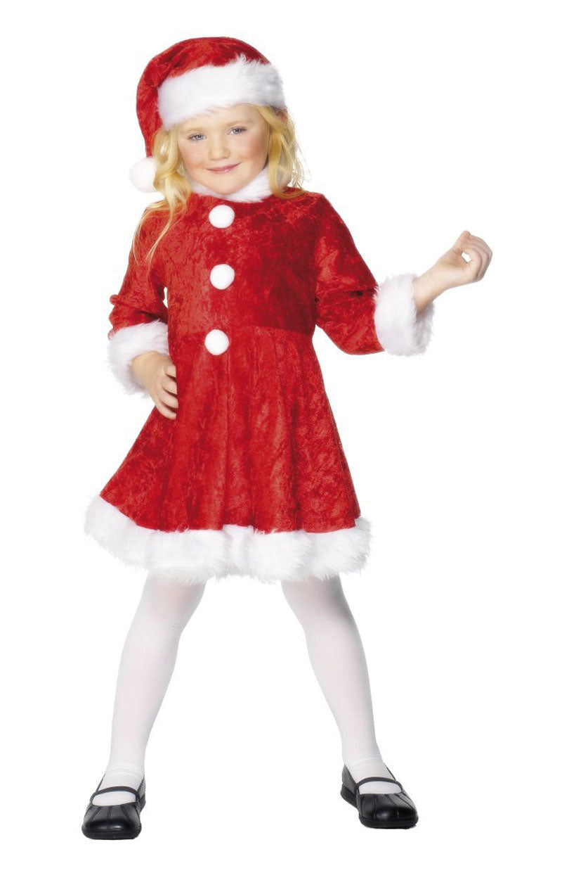 Kids Miss Santa Costume
