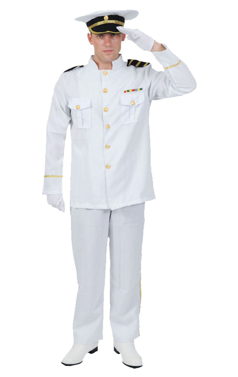 Déguisement d'officier de marine adulte
