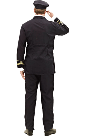 Costume d'uniforme de pilote adulte