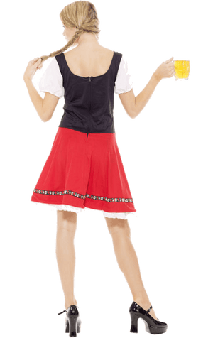 Damen Red Oktoberfest Bayerische Kostüm