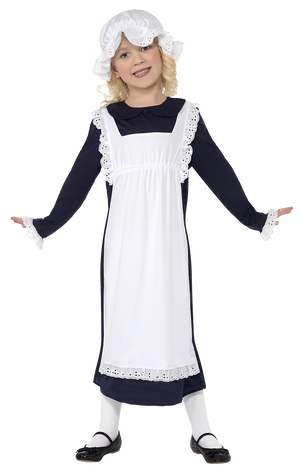 Kinder Victorian Maid Kostüm