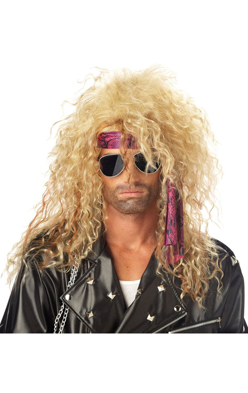 Heavy Metal Rocker Blonde Wig Accessory