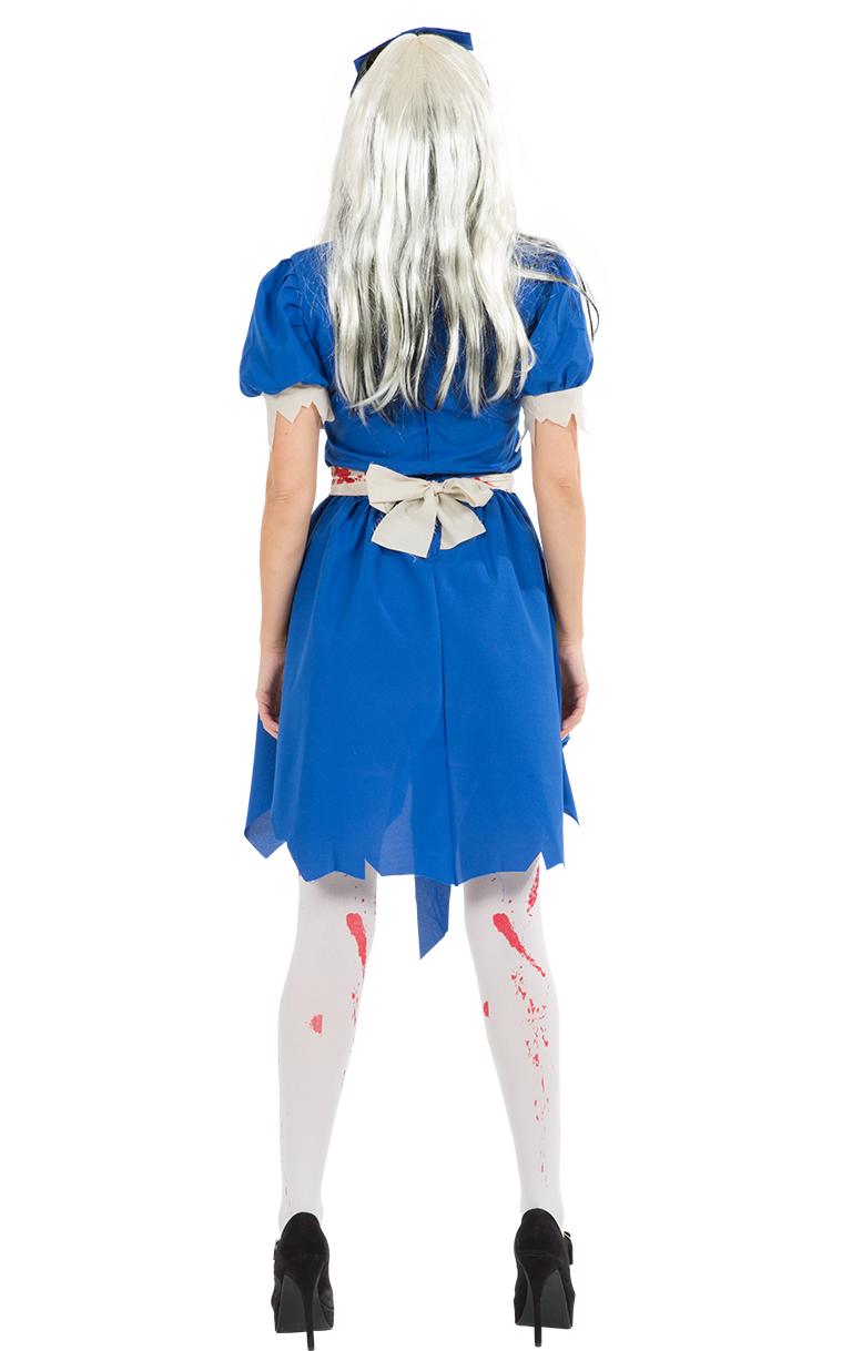 Womens Dark Alice In Wonderland Halloween Costume