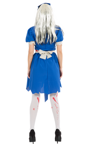 Womens Dark Alice In Wonderland Halloween Costume