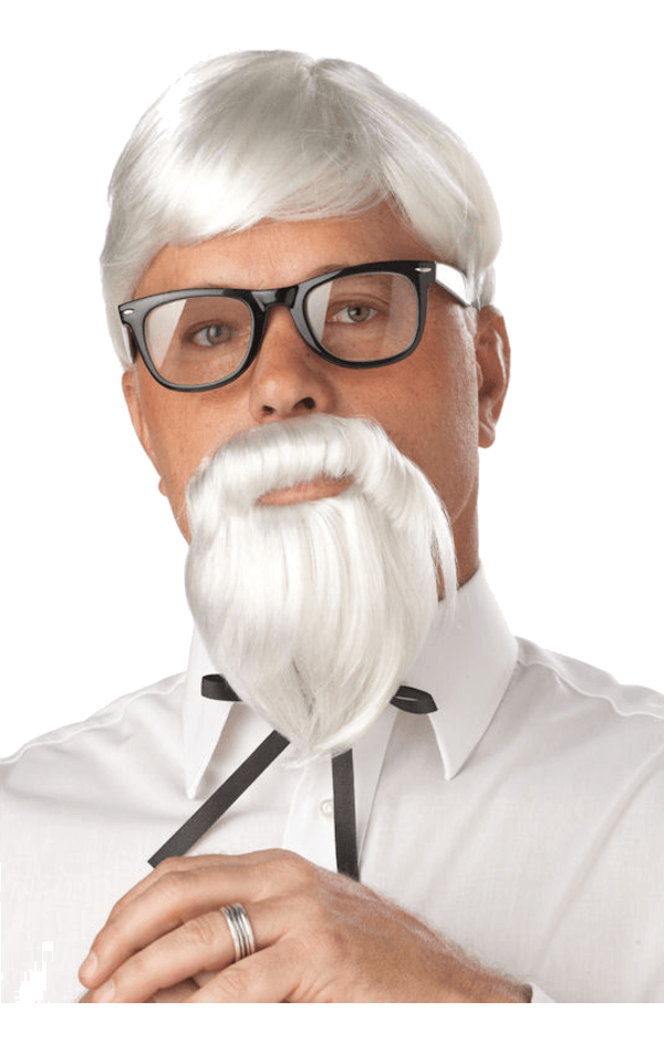 La perruque et la moustache du colonel