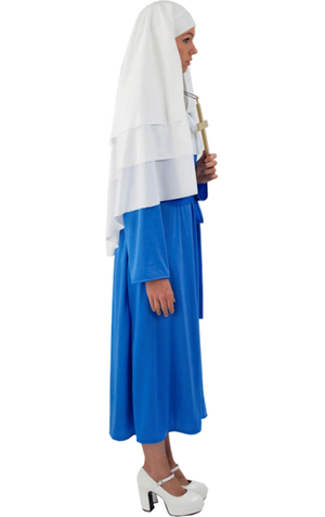 Erwachsene Blue Nonne Kostüm