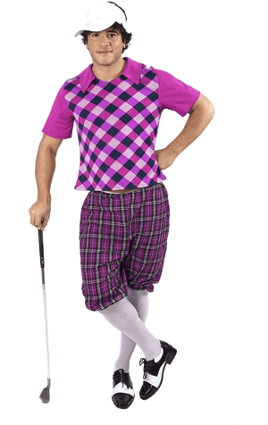 Déguisement pub golf rose homme