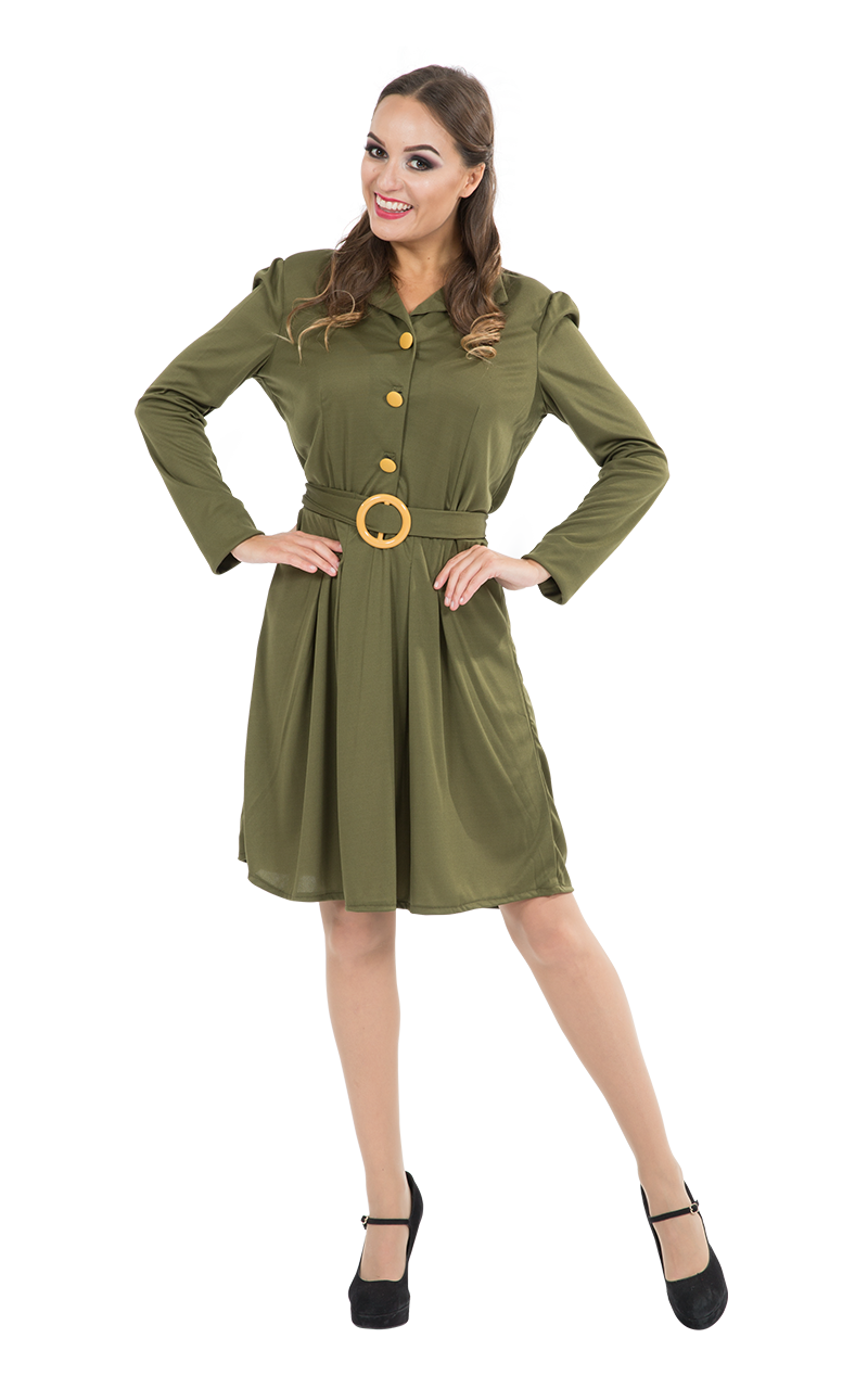 Robe militaire de la seconde guerre mondiale pour femme