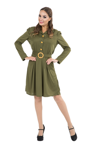 Robe militaire de la seconde guerre mondiale pour femme