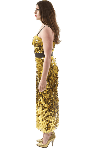 Womens Gold Soul Singer Costume